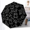 1 Stück Hunde Knochen Automatisches Öffnen/Schließen Regenschirm, Winddicht, Faltbarer Kompakter Regenschirm mit Leichtem Design für Damen/Herren107
