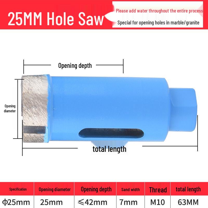 Angle Grinder Drill Bit for Marble, Glass, Tile & Granite
