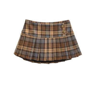 Mini-jupe plissée évasée à carreaux Melaleuca - Style Petite Automne/Hiver pour Femmes, Look Tendance Hot Girl