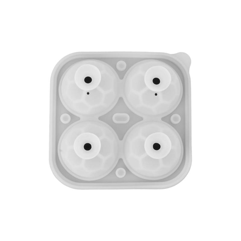 2Pcs Silicone Ice Cube Molds Fun Shapes Round Sphere Ball Mold For Whiskey Cocktails Game Day