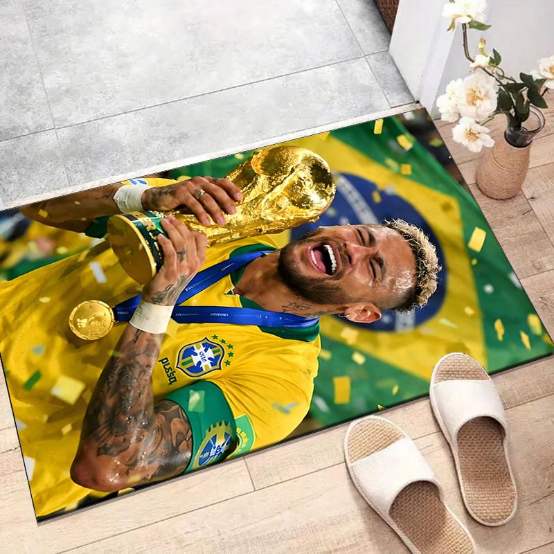1pc Neymar18 Design Printed Area Rug Carpet for Bedroom Living Room Home Decor Rugs Mat Non Slip Mat Rug for Bedside