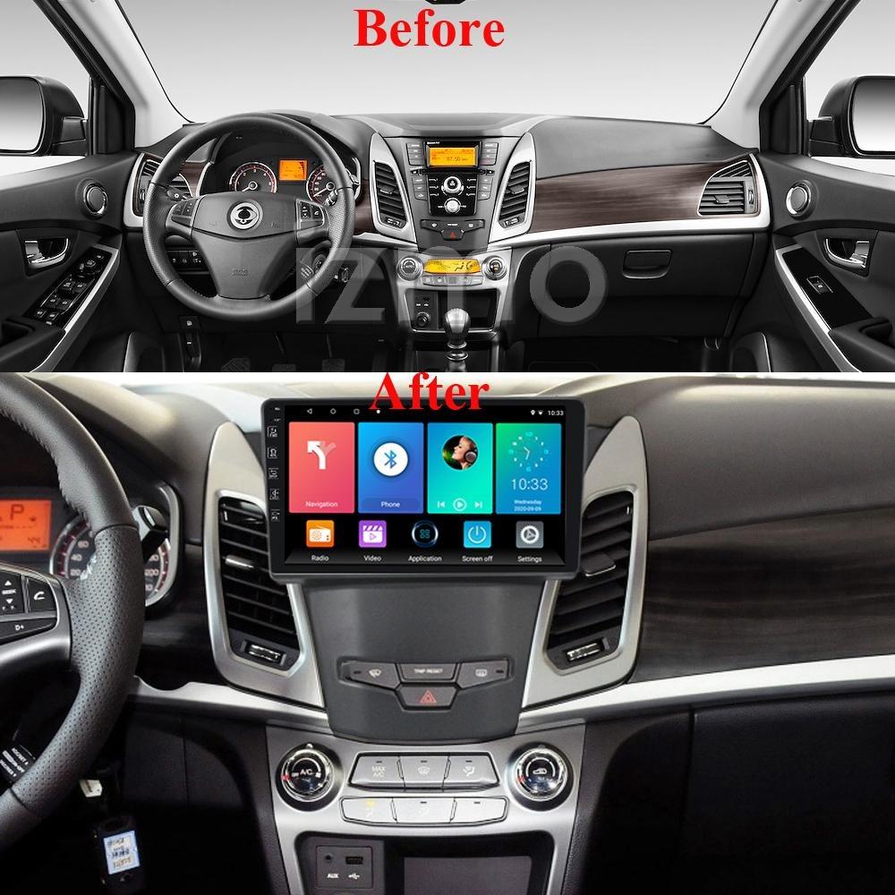 9 Cal Radio samochodowe z androidem Carplay dla SsangYong Korando 3 Actyon 2 2013-2017 multimedialny odtwarzacz wideo nawigacja GPS WIFI 2 + 32GB