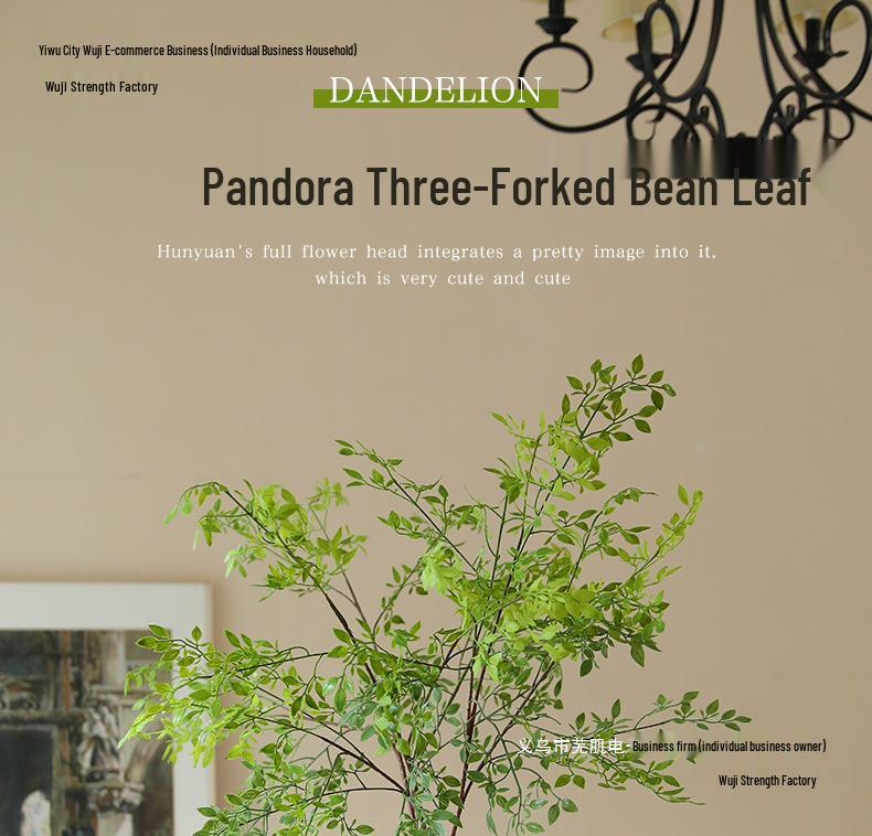 Nandina Artificial Green Plant Branch for Decor - Ideal for Living Rooms, Malls, Landscaping, Floor Ornaments, and Photography Props.