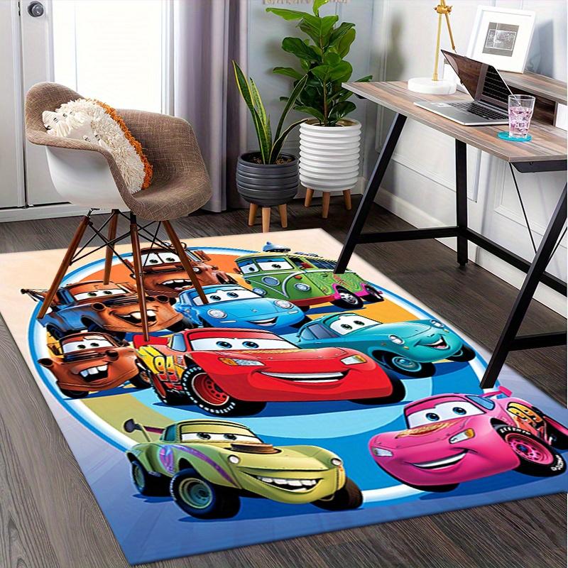 Office Rug Cars, Characters theme 3D Printed Anti-Slip Rug-Machine Washable for Living Room