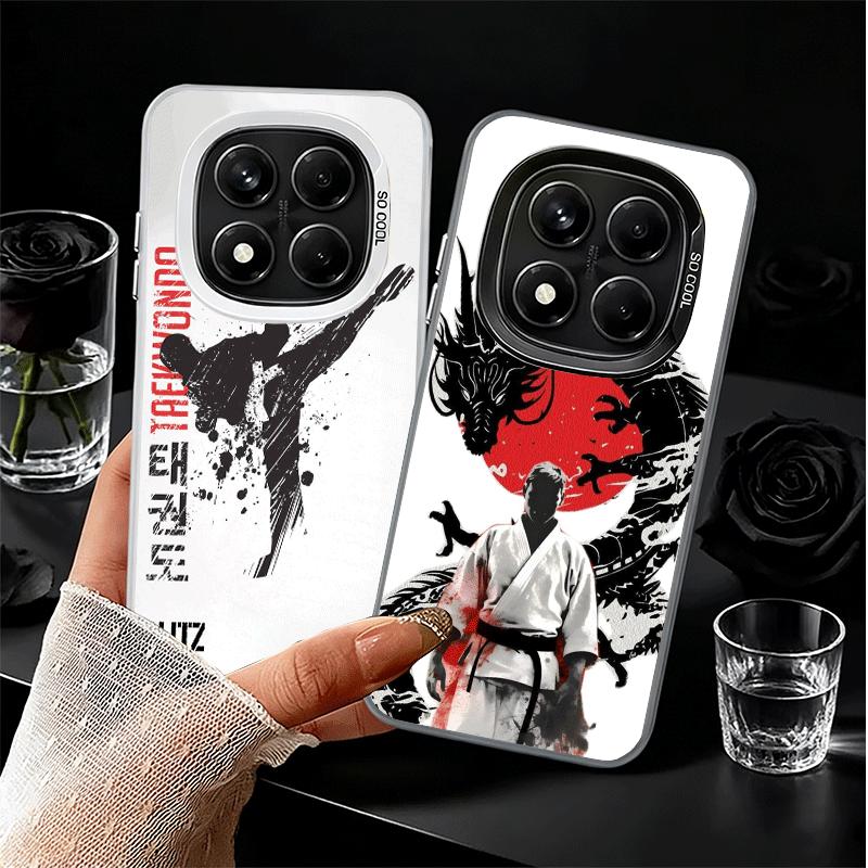 Taekwondo Kungfu Desgin Soft Phone Case for Xiaomi Redmi Note 13 14 15 Pro Plus 12S 12 11S 11 11T 10S 10 Shockproof Cover Back S