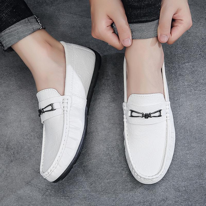 

Men s Doudou shoes summer new casual trend versatile casual men s shoes soft sole soft surface one pedal loafers 38