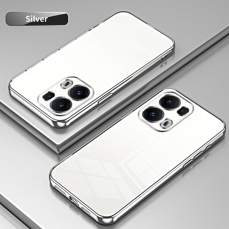 Applicable to OPPO Reno15Pro electroplated glitter mobile phone case Reno14Pro transparent Reno13 protective case