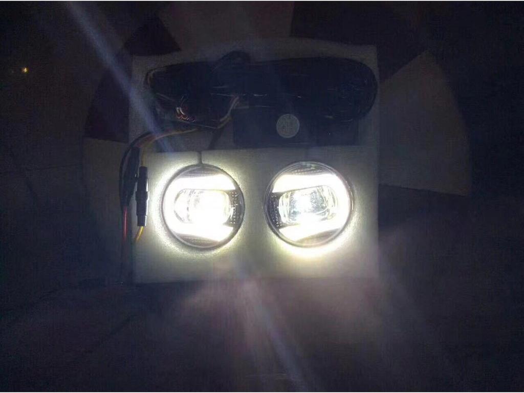 YCL Universal 3.5-Inch COB Fog & Daytime Running Light for Toyota Nissan Mitsubishi Suzuki, 12-24V High Power, High Brightness