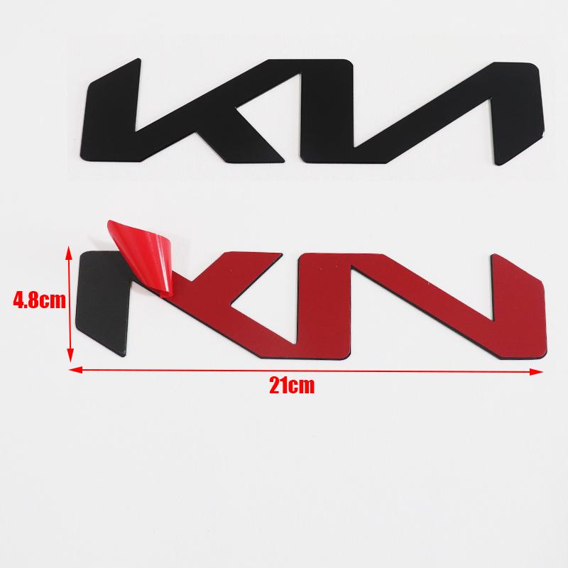 1 Stück 3D neuestes Aluminium Auto Frontlogo Motorhaube Hinten Stoßstange Heckklappe Kofferraum Aufkleber Auto Emblem Styling Zubehör Für kia