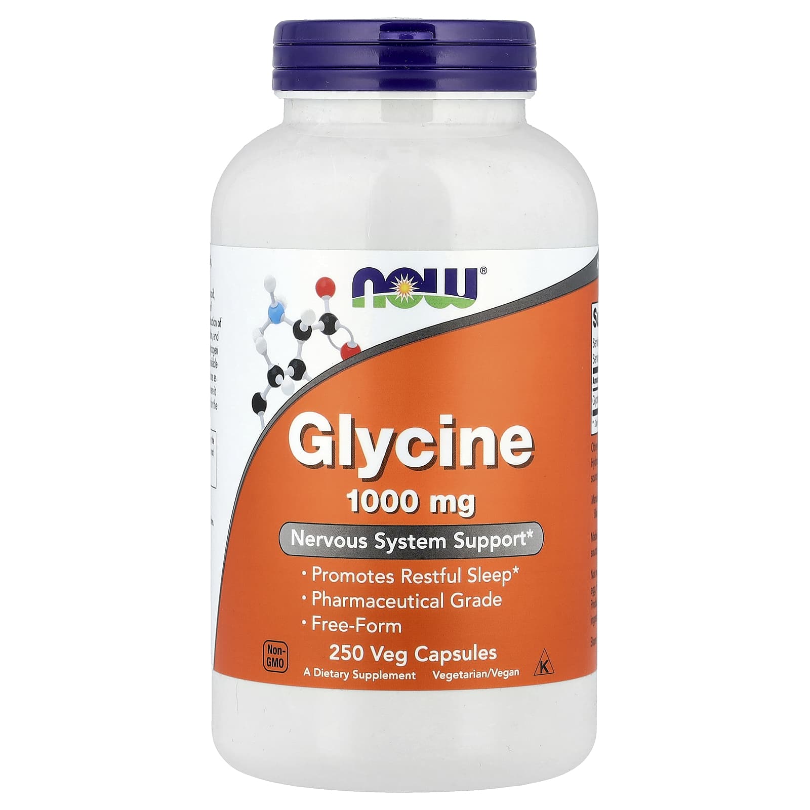 

Glycine, Veggie Capsules 250 (1,000Mg per capsule)