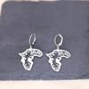 Kinitial Stainless Steel Unicorn Ankh Triangle Cross Snowflake Dandelion Mermaid Earrings For Women Trendy Piercing Jewelry
