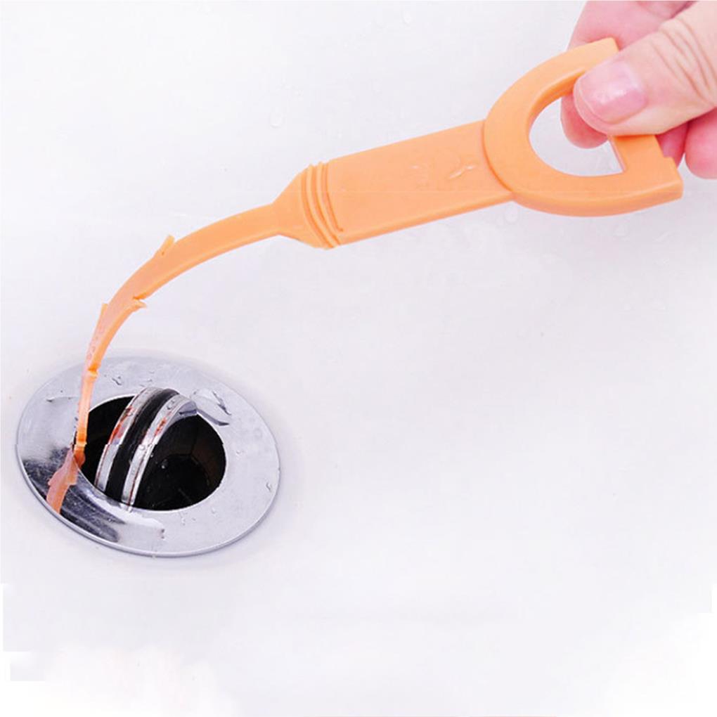 Hair Sewer Cleaning Hook Long Convenient Handle Design Dredge Hooks Removing Tool Household Bathroom Toilet Pipeline Accessories