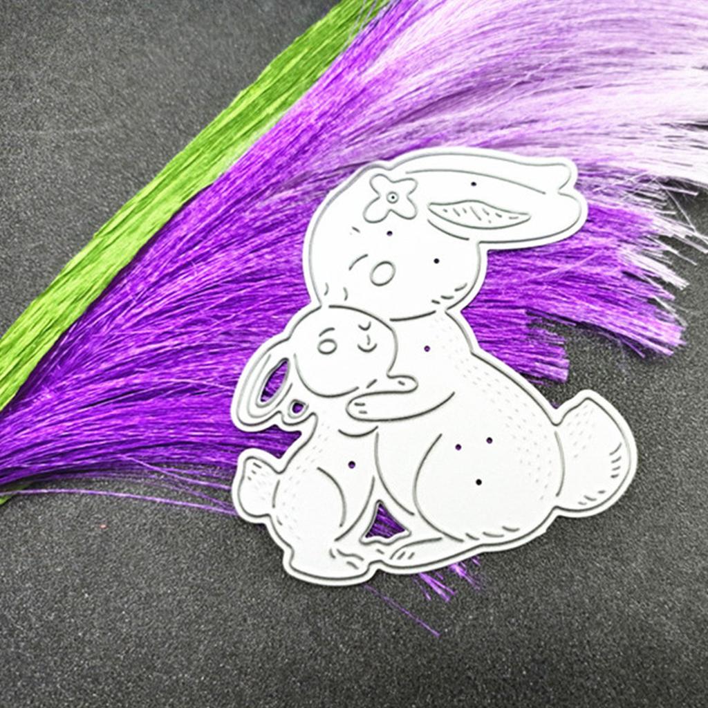 Bunny Die Cuts Rabbits Rabbits Metal Cutting Dies DIY Embossing Mold Scrapbooking Album-Photo Frame Making Decorations