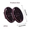 2 PCS Meridian Brush for Belly Fat, Meridian Massage Brush, Full Body Massage Brush for Lymphatic Care and Dry Brushing, Brown