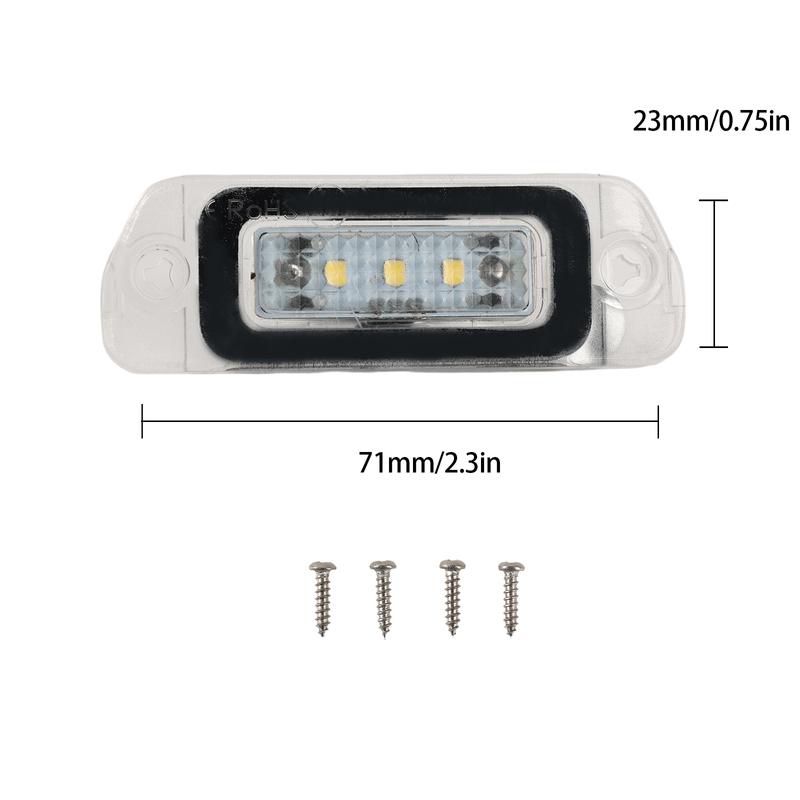 2pcs Error Free LED License Plate Light A2518200166 For Mercedes GL ML R Class X164 W164 W251 Xenon White