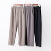 LangSha Women's Plus Size Summer Straight Cropped Pants