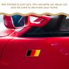 Mipcase Germany Flag Car Sticker, Metal National Flag Car Decal, Germany Flag Car Vehicle Window Sticker for Party Decoration