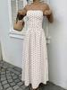 2026 Summer Elegant Retro Polka Dot Sleeveless Long Dress