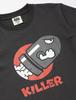 Retro Killer Print Merchandise T-shirt, Short-sleeved,