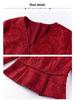 2024 Autumn Slimming Plus-Size Two-Piece Mother of the Bride Dress Set for Middle-Aged Women
