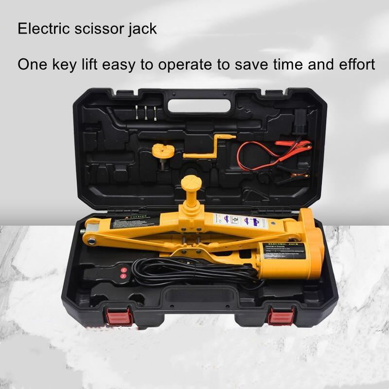 12v electric scissor jack with box 5t car tire change with jack jeep off-road with jack 17 to 52cm