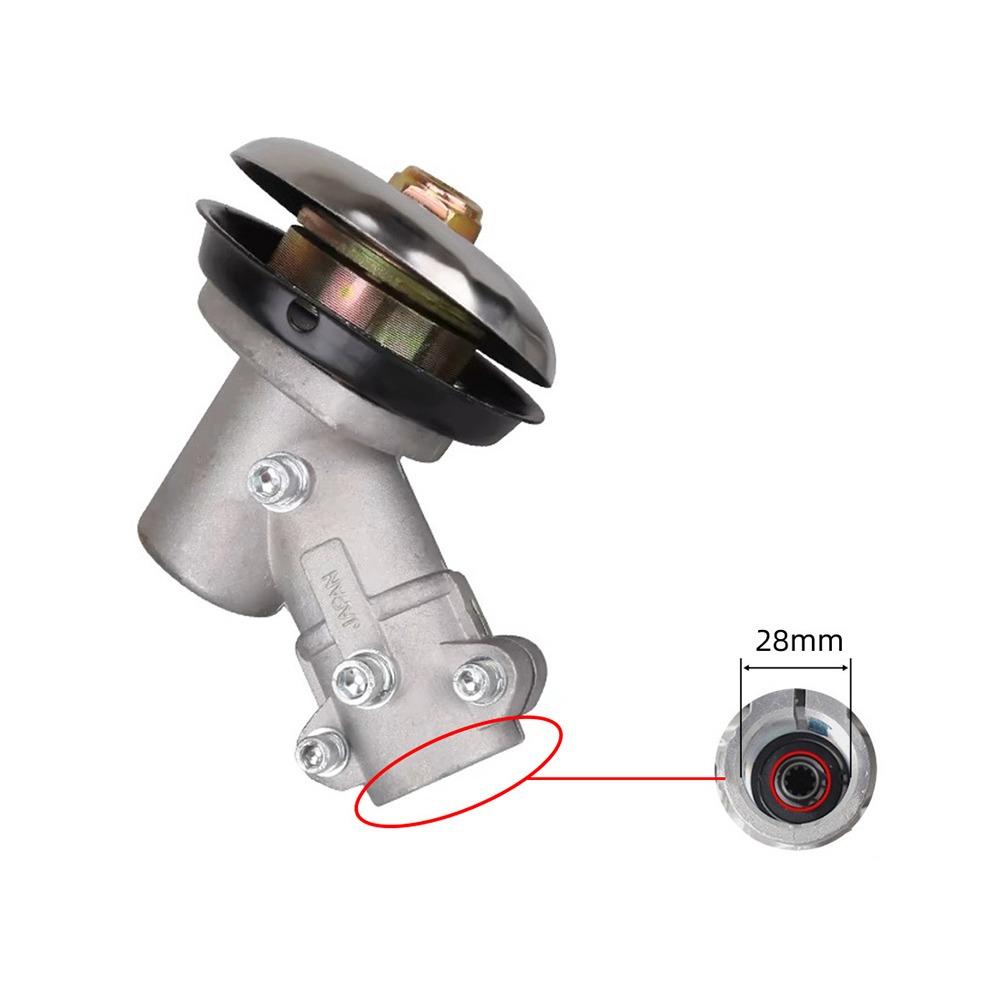 28mm Tube Lawn Mower Working Head Single/Double Instal Hole Assembly Accessories Trimmer Gearhead 9 Teeth Lawn Mower Parts
