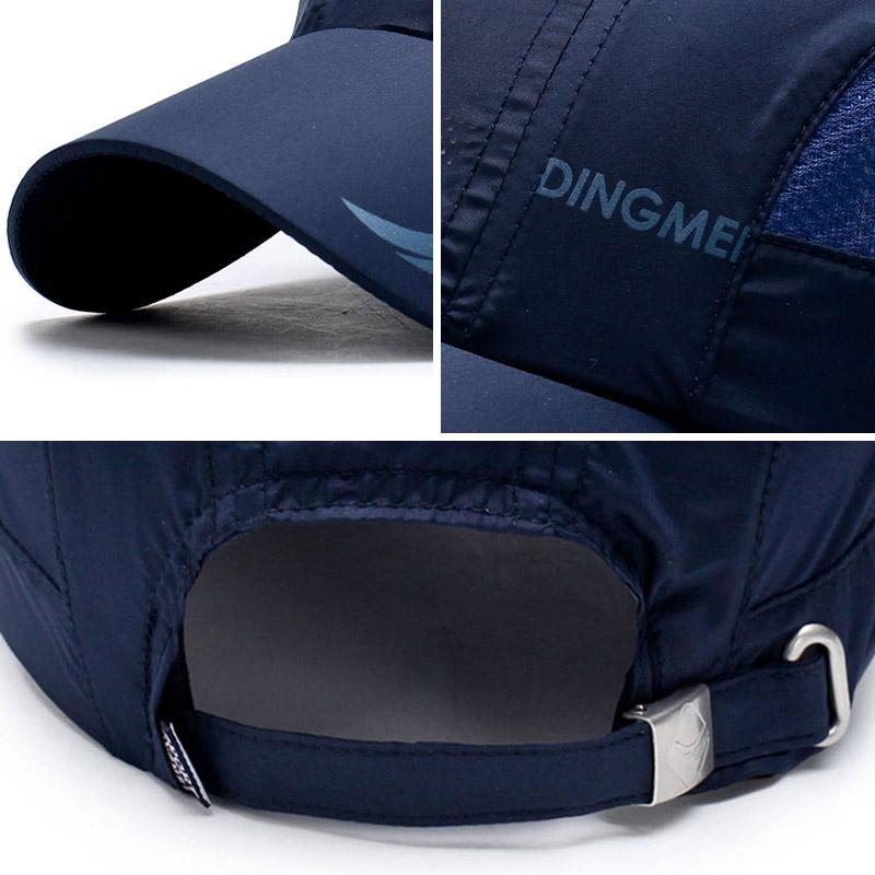Herren Schnelltrocknende Golf-Sonnenkappe Sommer Netz Atmungsaktive Baseballkappe Outdoor-Sport Männlich Verstellbar Tennis Laufkappen