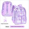 Transparent Jelly Backpack For Girls And Boys Pvc School Bag With Large Capacity For Kids And Teens