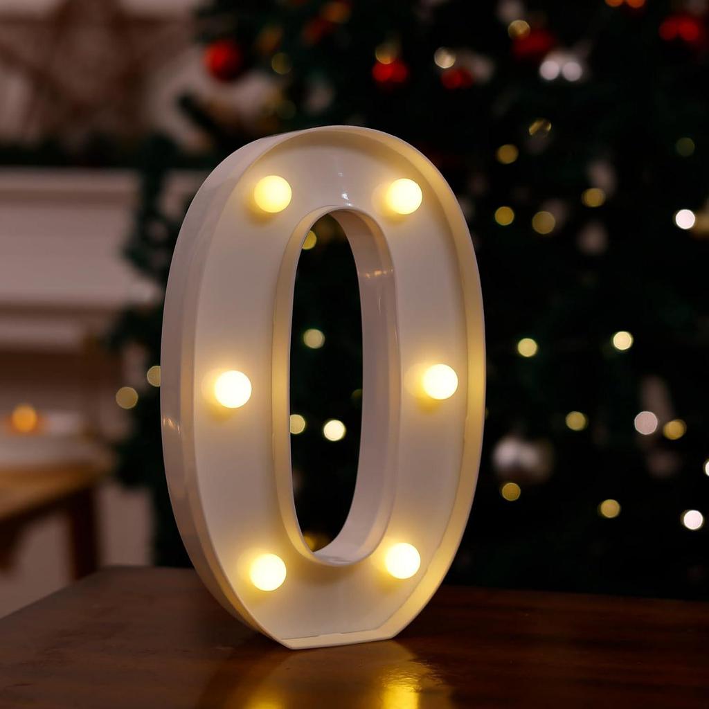 LED Letter & Number Lights: Multicolor Decorations for Birthdays, Proposals, Weddings, and Parties