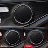 Carbon Fiber Car Door Horn Speaker Panel Frame Decoration Sticker For Mercedes Benz 2016- C Class GLC W205 Interior Parts