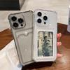Card Slot Bag Case For Samsung Galaxy A23 A24 A25 A26 A32 A33 A34 A35 A36 A42 A51 A52 A53 A55 A56 A57 4G 5G Clear Wallet  Cover