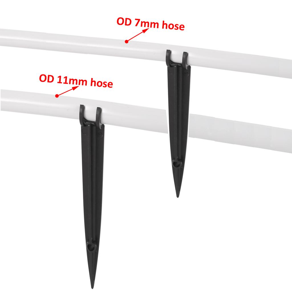 10pcs 4/7mm 8/11mm Hose Stand Pile Irrigation Drip Support Pile Pipe Fixing Pile Pipe Stand Pile Gardening Tools