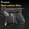 Real Hard Carbon Fiber Sticker For Fiat 500 Abarth 595 695 2017 2018 2019 2020 2021 2022 2023 Rear Tail Light Cover 1Pair