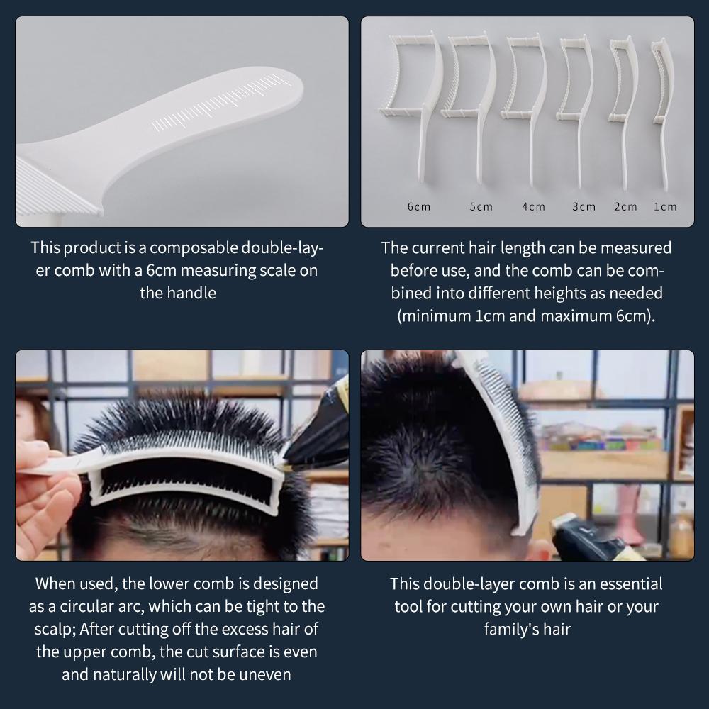 Grzebienie Barber Fade w nowym stylu Profesjonalny fryzjer Strzyżenie włosów Grzebień zakrzywiony Grzebień pozycjonujący Grzebień płaski odporny na ciepło Narzędzia do włosów