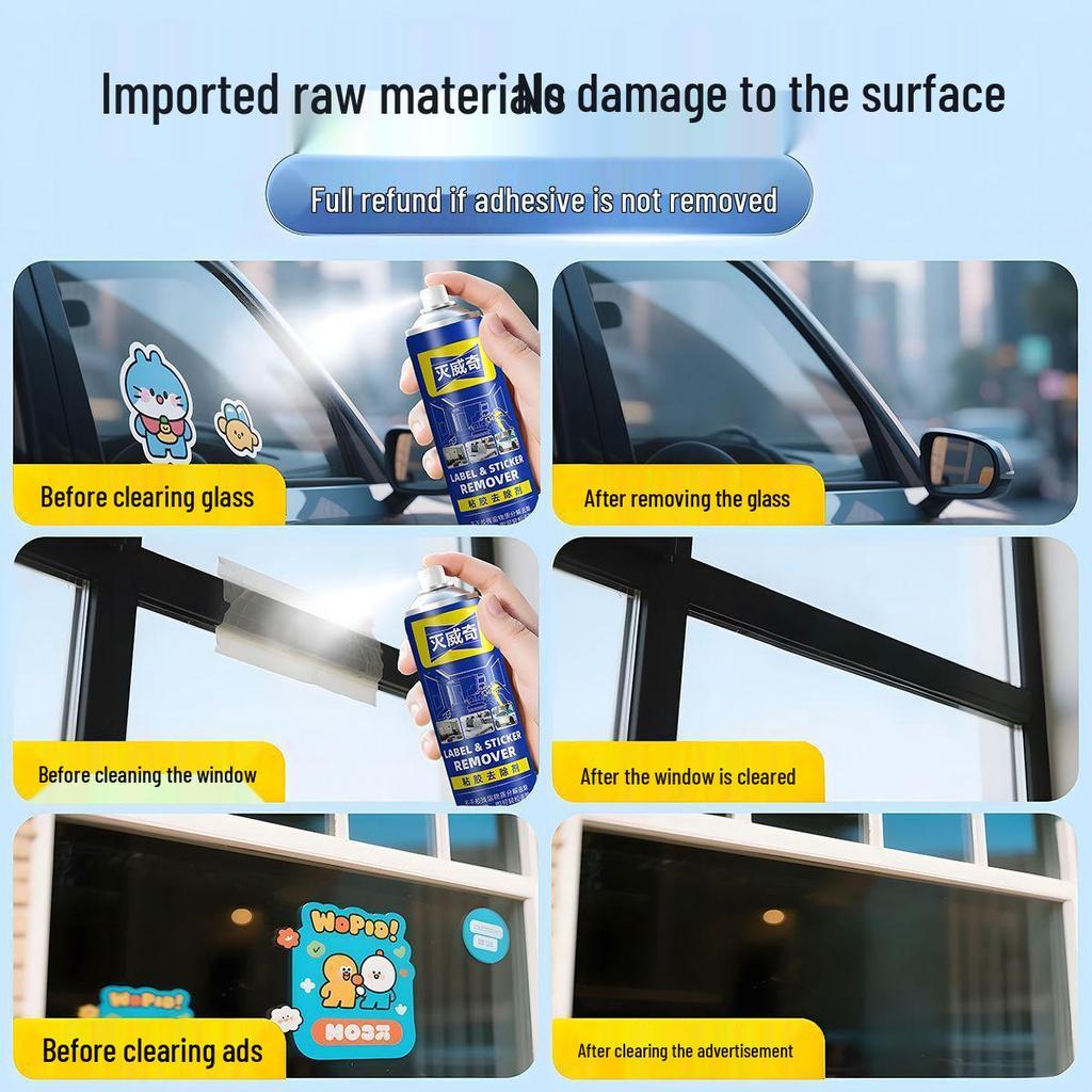 Car Window Film & Adhesive Remover Solvent - Residual Cleaner Tool