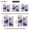2pcs  2D plane printing Curtains&Window Treatment Purple Flower Butterfly 100% Polyester (without rod) All Seasons Use for Home &