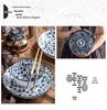 Hand-Painted Japanese Ceramic Bowl Set with Gift Box and Custom Logo Option