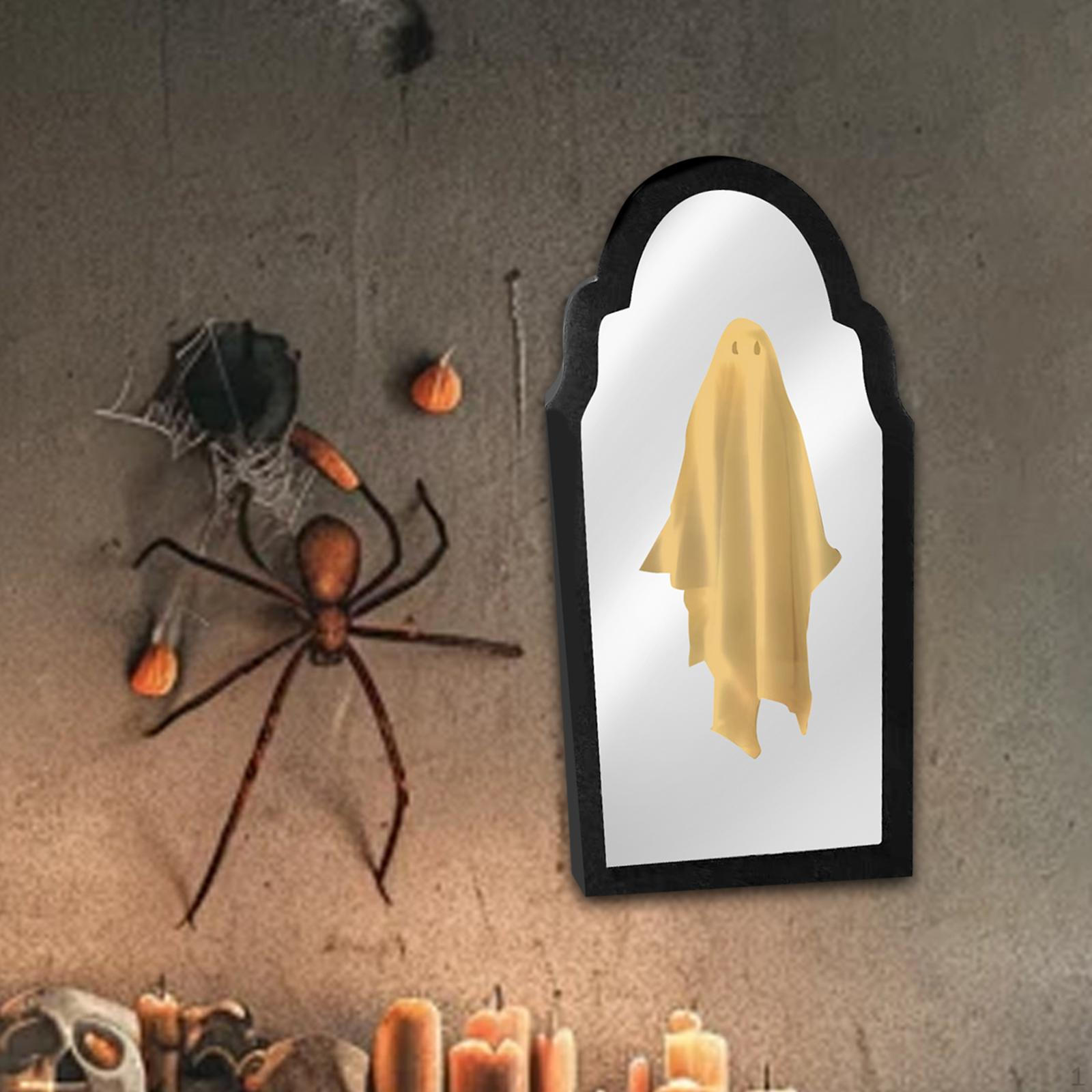 

Halloween Hologram Mirror Decorative Spooky Scary Novelty Decoration for Party Warm Light