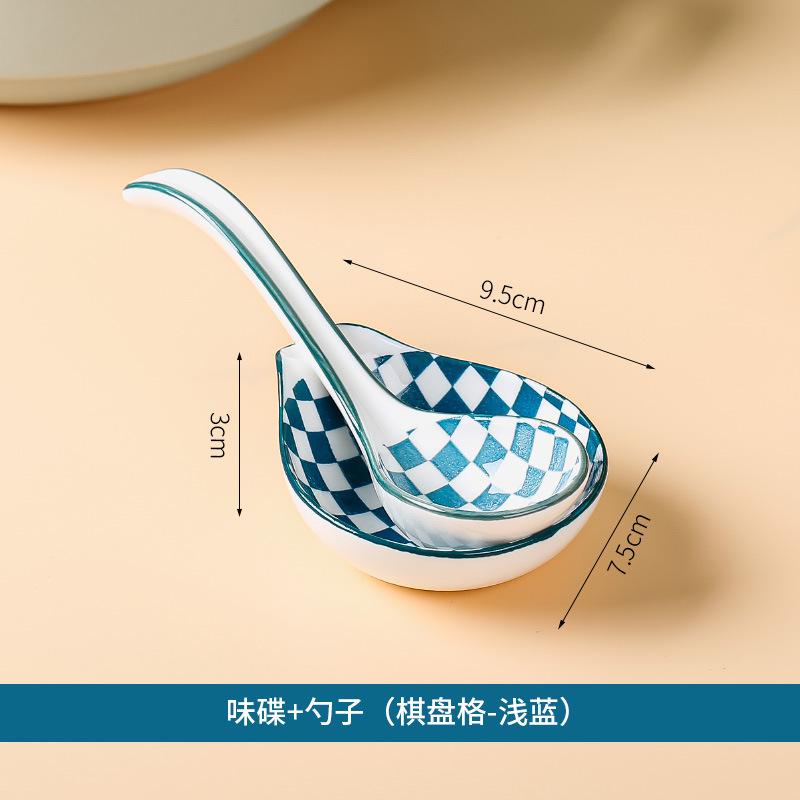 Ceramic Plate Japanese Style Household Seasoning Pottery Mini Dipping Dish Sushi Soy Sauce Snack Tableware