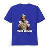 The King Mascot Burger T Shirt Vintage Washed Breathable Comfortable Unisex Soft Designer Clothes Fashion Graphic