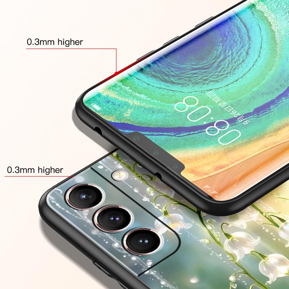 Lily Of The Valley Clear Floral Phone Case for Samsung Galaxy S26 S25 S24 S23 S22 S20 S21 FE Ultra S25 Edge Plus Soft TPU Cover