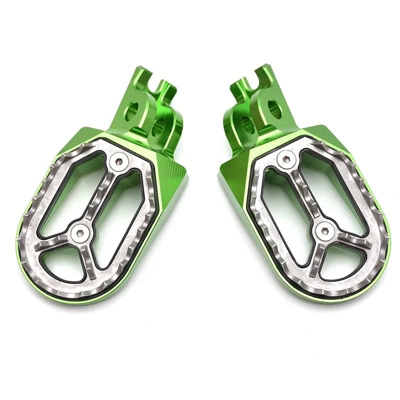 Wide Footrest Foot Pegs Steps For Kawasaki KX250 250F 05-07, KX250F KX450F KX250X KX450X KX450SR KX250 KX450 KLX450R 2007-