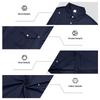 Camisa Polo de Manga Larga Holgada Retro Workwear con Cuello para Ocio al Aire Libre de Hombre de Primavera y Otoño