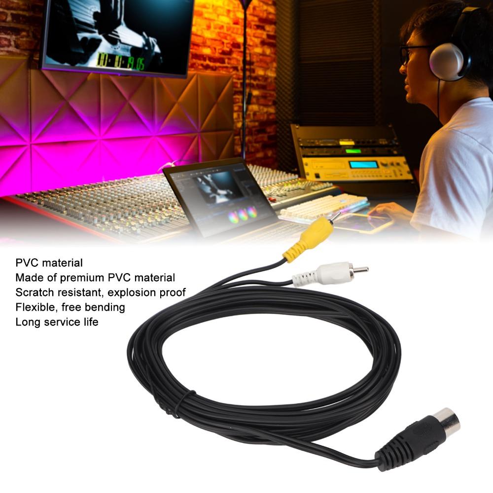 9.8ft DIN 8Pin To 2RCA Cable Plug and Play DIN 8Pin Male To 2RCA Male  Old Audio Equipment