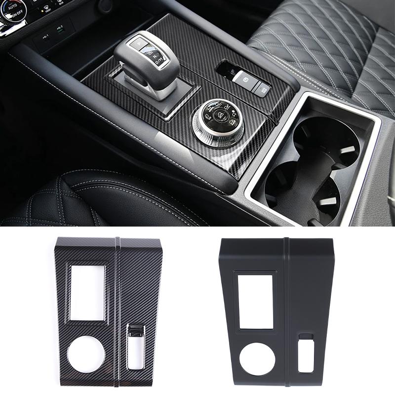 ABS Carbon Fiber Car Center Console Gear Shift Panel Cover Trim Sticker For Mitsubishi Outlander -2025 Interior Accessories