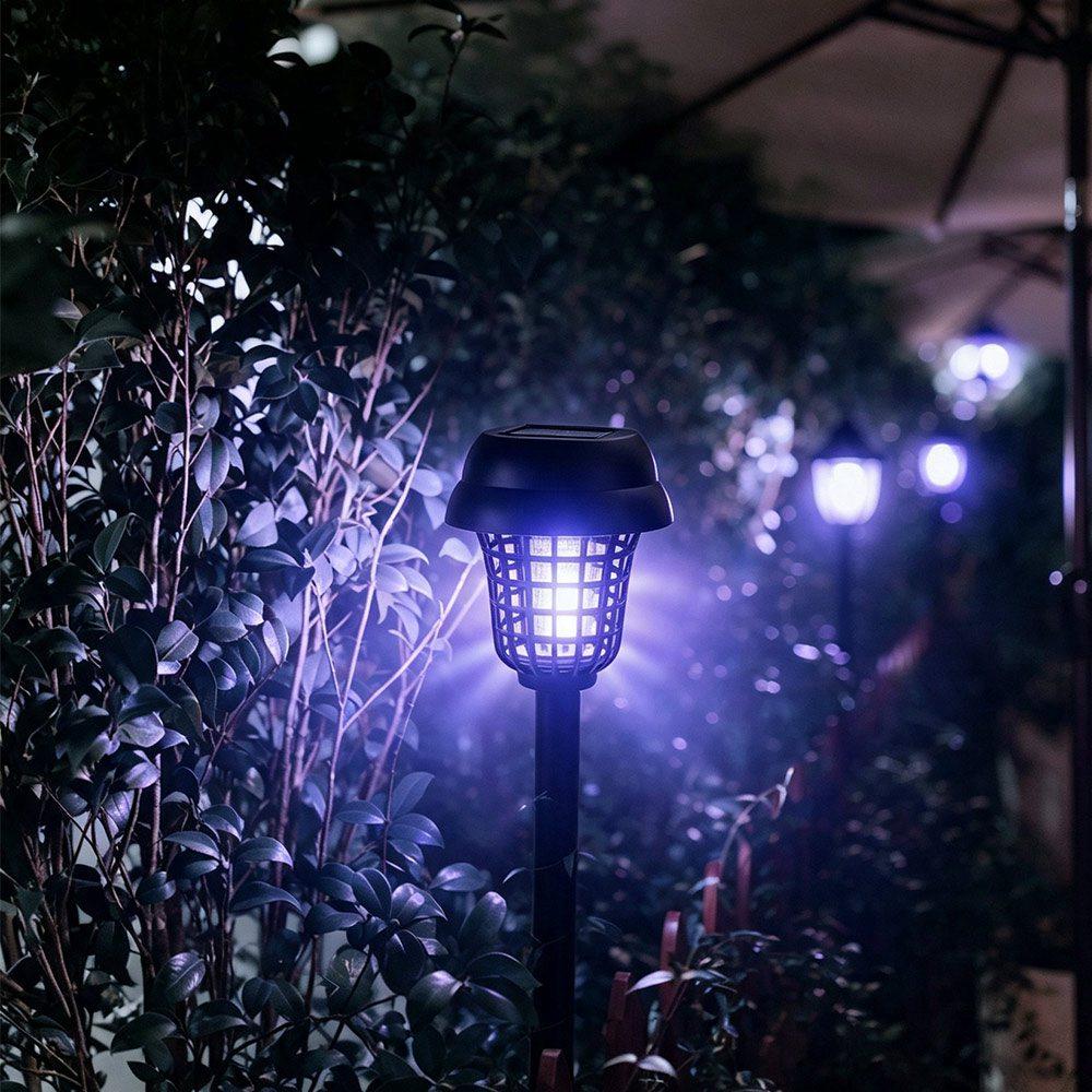 Waterproof Insect Lawn Light Solar Powered Solar Bug Zapper Mosquito Trap Lamps Outdoor