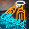 Cheers Sign Neon Signs LED Neon Light Sign Cheers Neon Bar Sign, USB Powered Light Up Wall Decor for Teen Boys Room Party Light