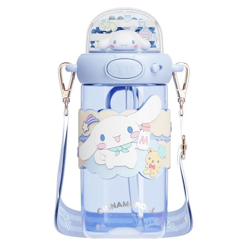 Cartoon Straw Water Cup Sanrio My Melody/Hello Kitty/Kuromi Leak-proof Children's Water Bottle Space Cup for Boys/Girls Gift