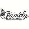 1pc Black Iron Butterfly Family Sign Wall Art, Home Decoration Metal Plaque, Family Is Everything