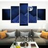 5Pcs Egypt Pyramids Moon Modern Decor Paintings Wall Art Home Decor No Framed 5 Panel Room Decor Abstract Poster